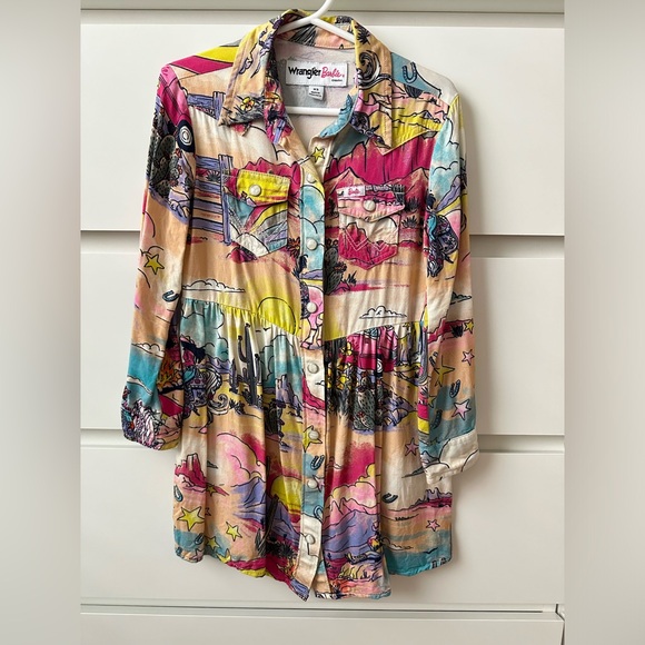 WRANGLER X BARBIE GIRLS SHIRT DRESS - Picture 4 of 4